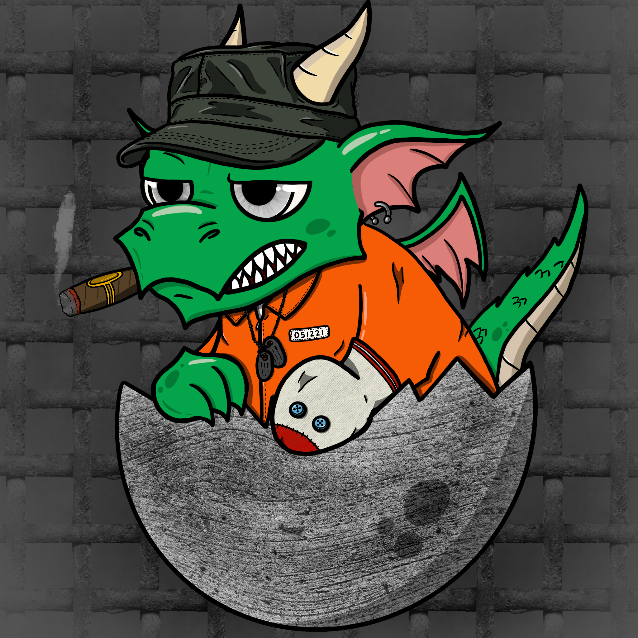 Exclusive Brood - Crypto Dragon #18