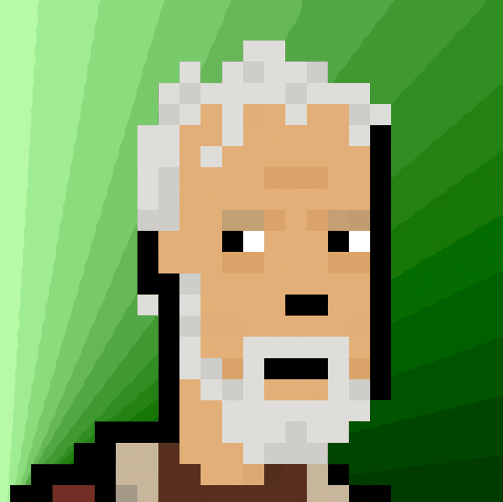 Cryptopunk Obi-Wan Kenobi