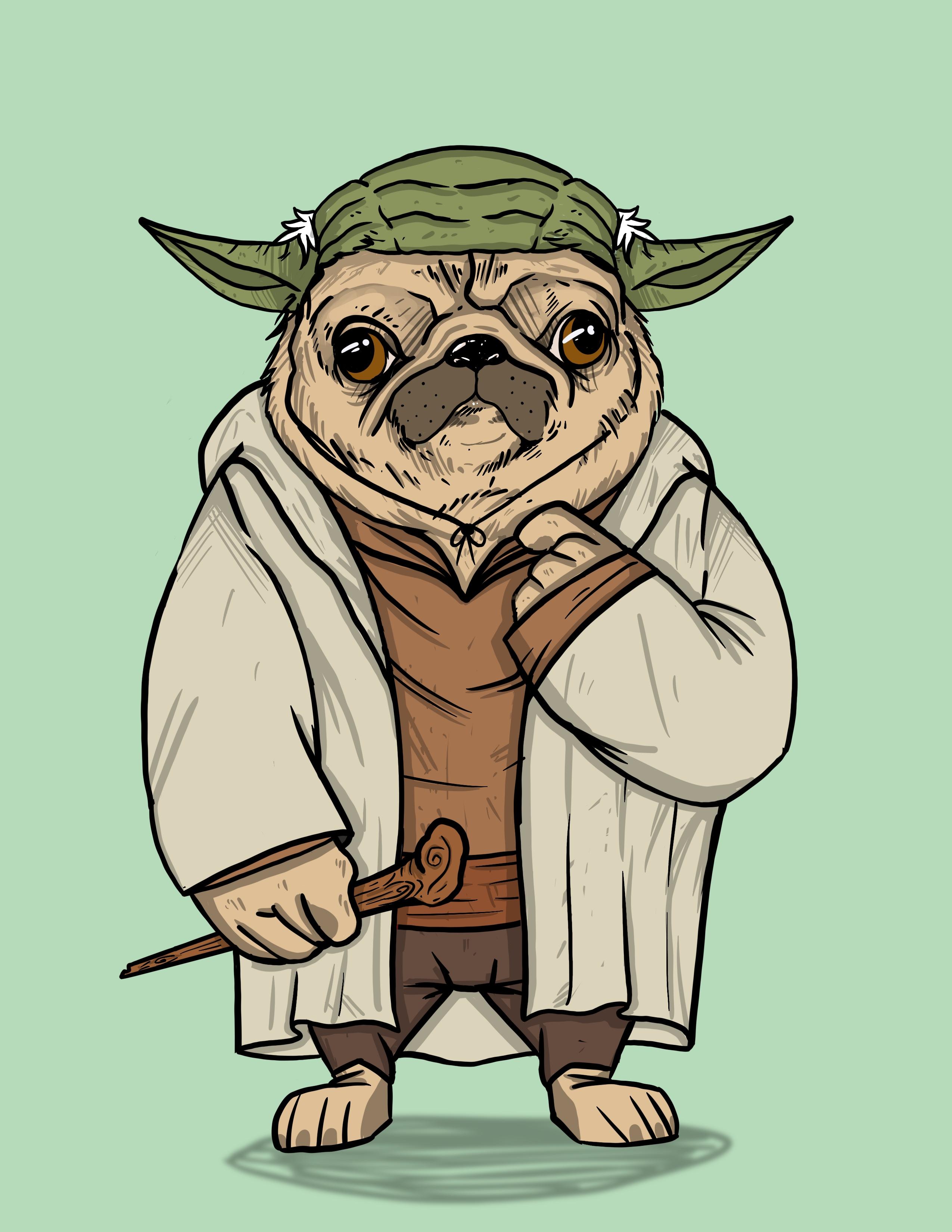 #2 YODA Fancy Pug
