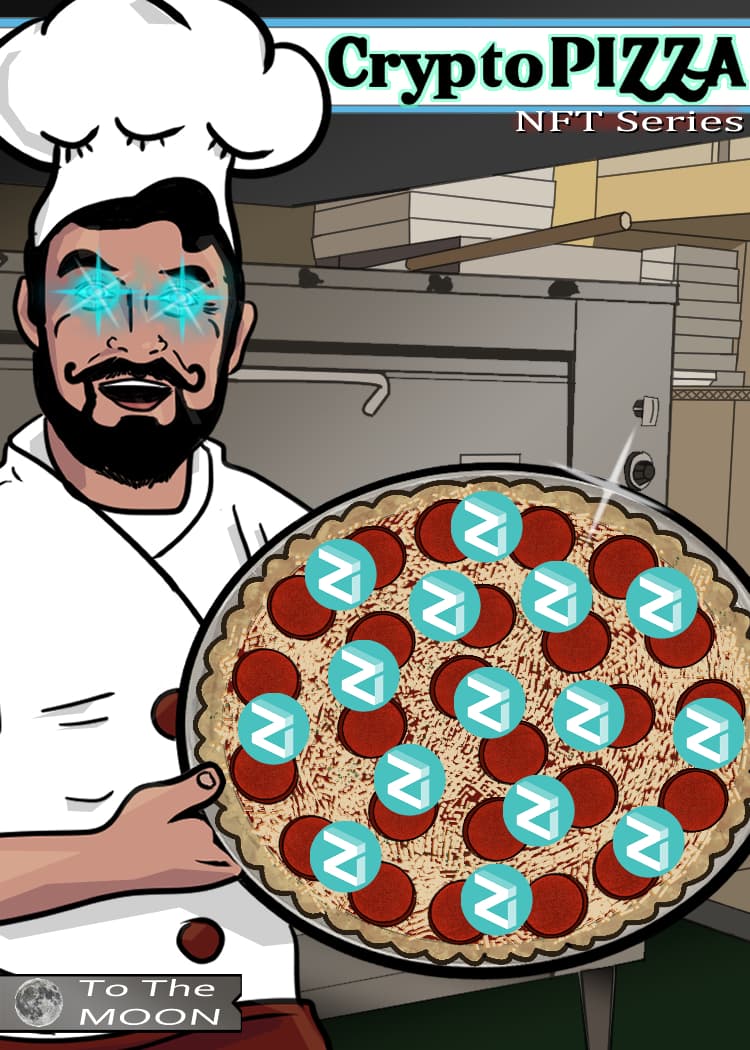 Crypto Pizza #201 ZILLIQA+PEPPERONI