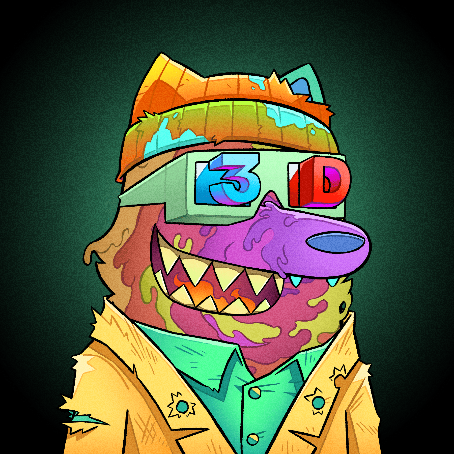 Trippy Wolves #1246