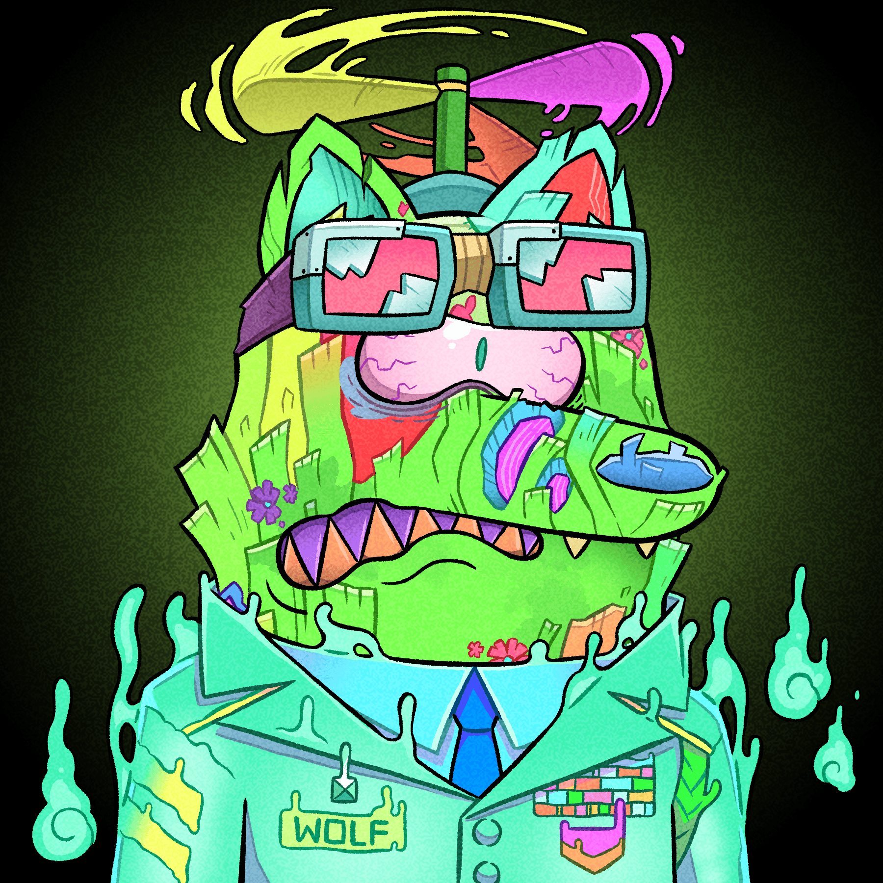 Trippy Wolves #1303