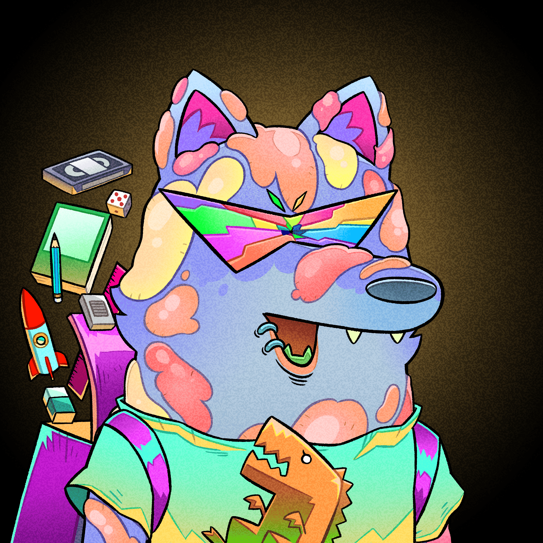 Trippy Wolves #1459