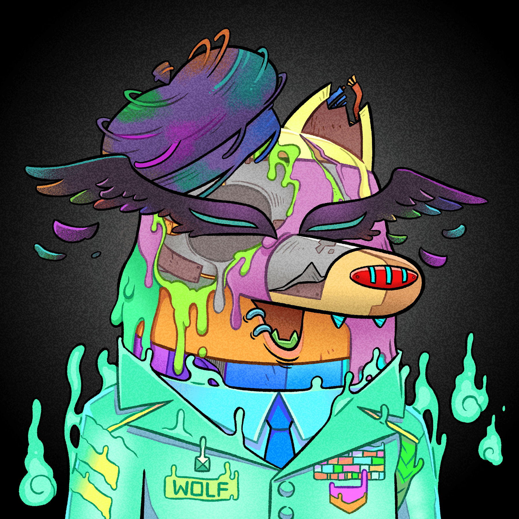 Trippy Wolves #1476