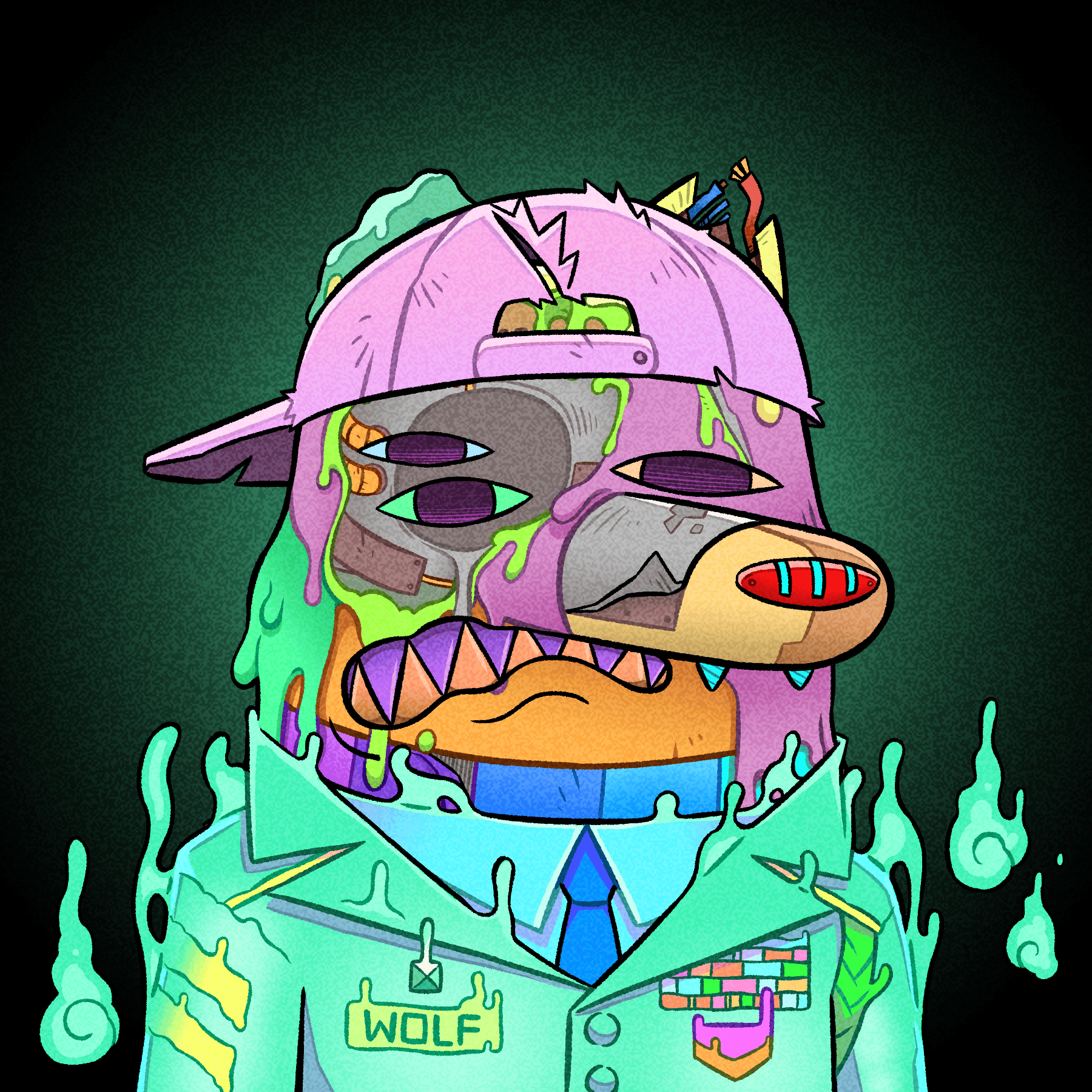 Trippy Wolves #1754