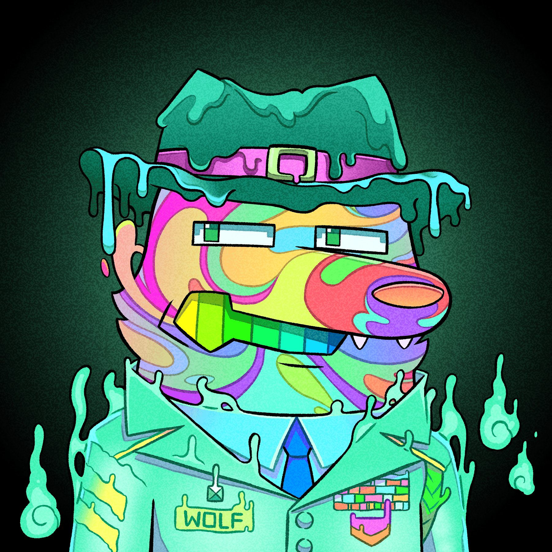 Trippy Wolves #2107