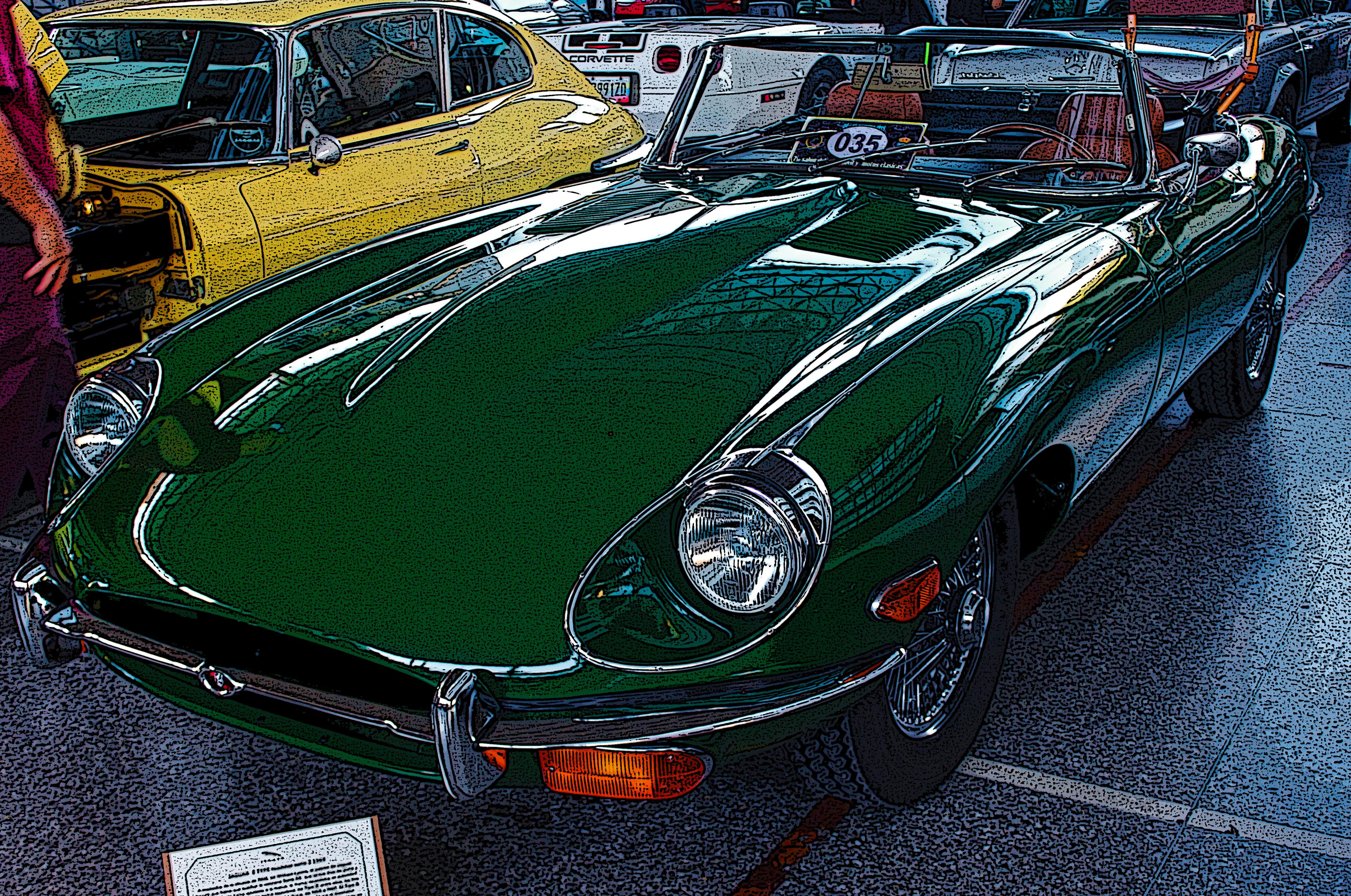 Green Classic Jaguar