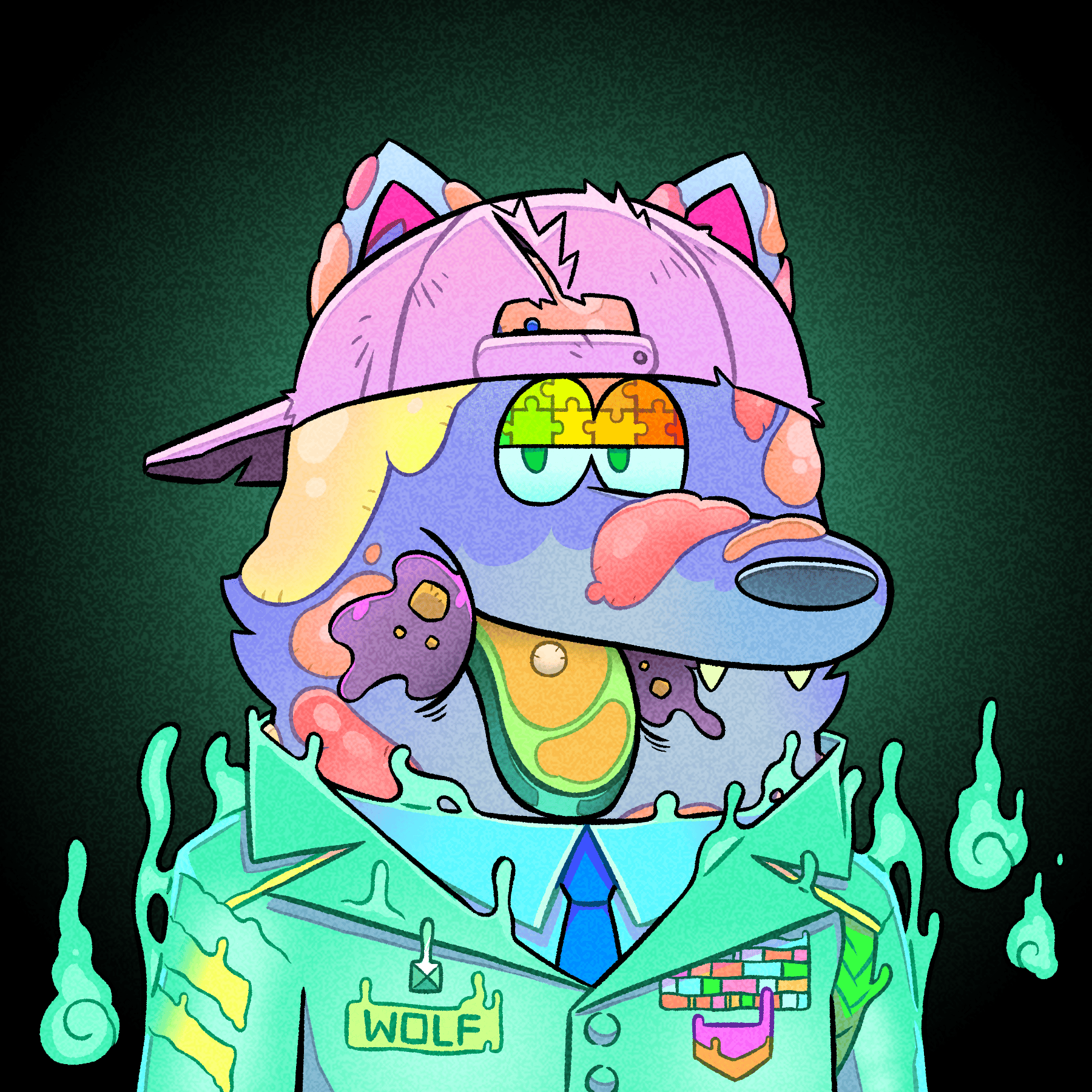 Trippy Wolves #1076