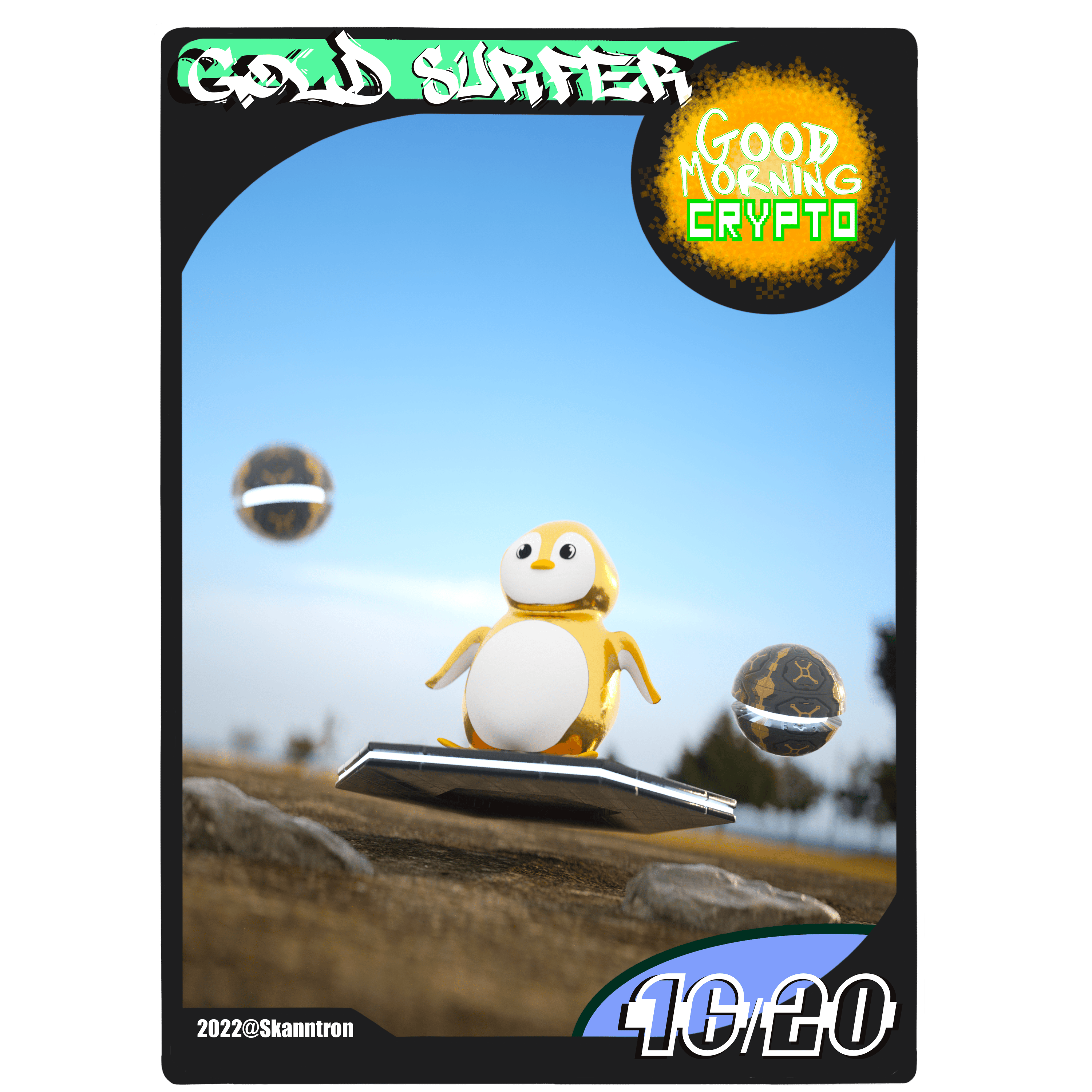 Gold Surfer - Crypto Penguins 16/20
