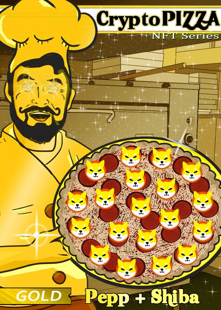 Crypto Pizza #131 Pepp+Shiba