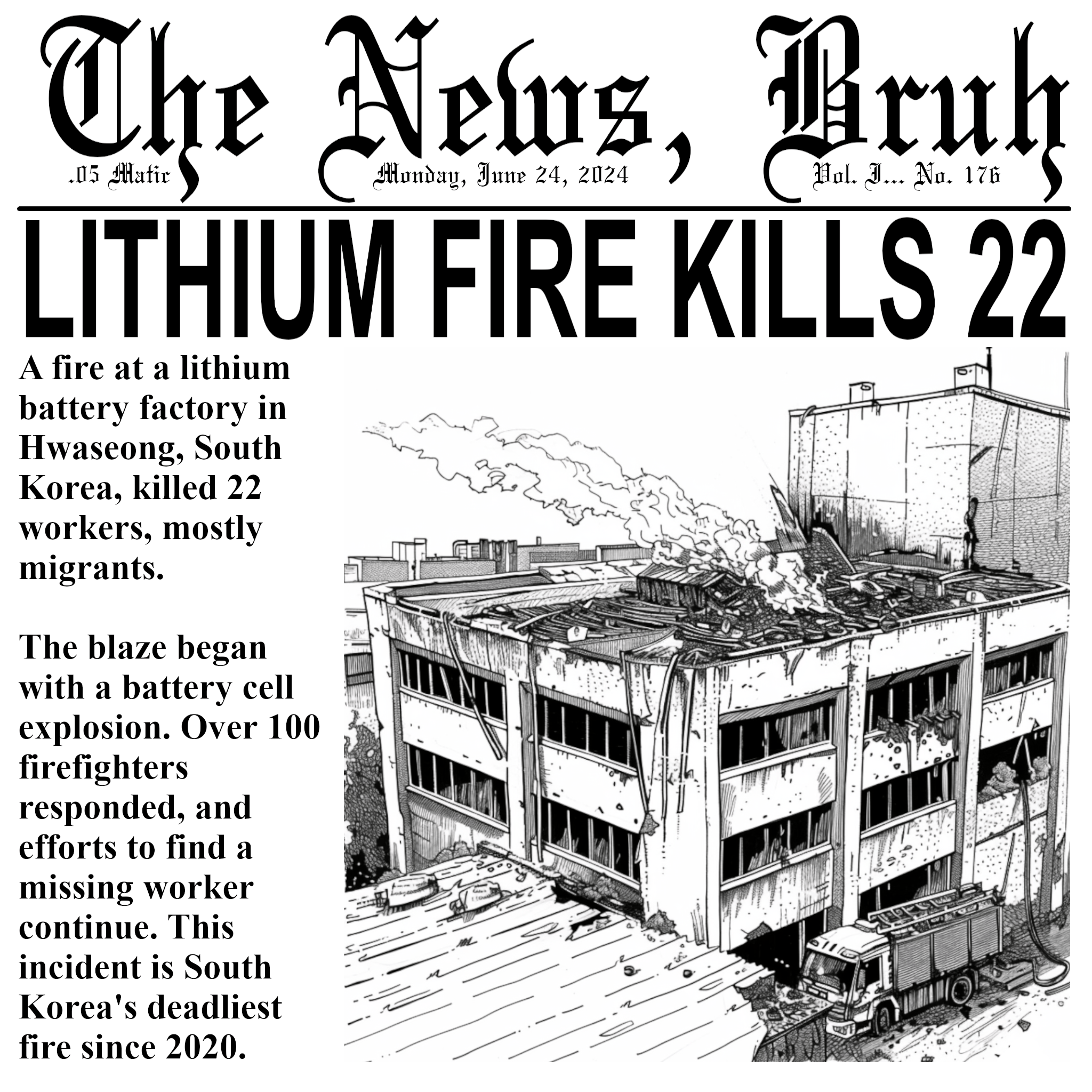 The News, Bruh. Vol. I No. 176